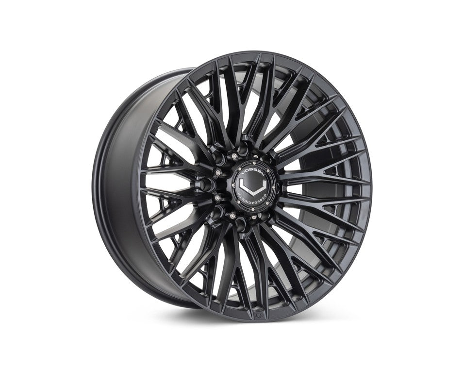 20" Vossen HFX6 Satin Black 20x10 Wheels Fits Chevy Silverado HD 2001-2010