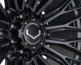 20" Vossen HFX6 Satin Black 20x10 Wheels Fits Chevy Silverado 2500HD 3500HD
