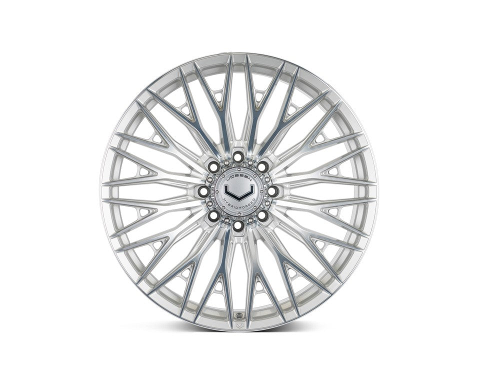24" Vossen HFX6 Silver Polished 24x11 Wheels Fits GMC Sierra 2500HD 3500HD