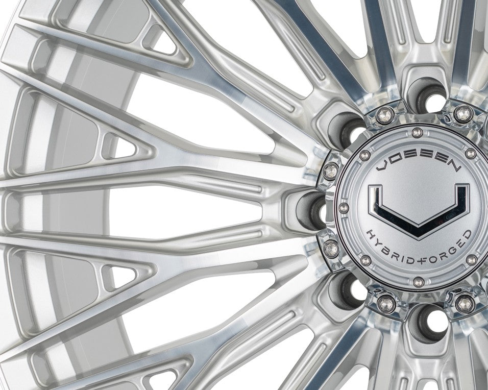 24" Vossen HFX6 Silver Polished 24x11 Concave Wheels Fits Dodge Ram 2500 3500