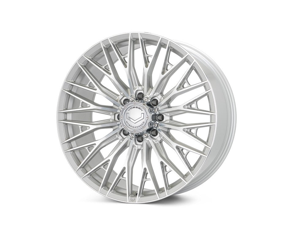 24" Vossen HFX6 Silver Polished 24x11 Wheels Fits GMC Sierra 2500HD 3500HD
