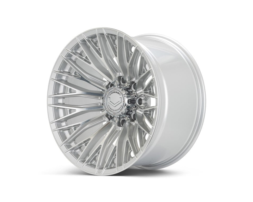 24" Vossen HFX6 Silver Polished 24x12 Wheels Fits Ford F250 F350 Super Duty