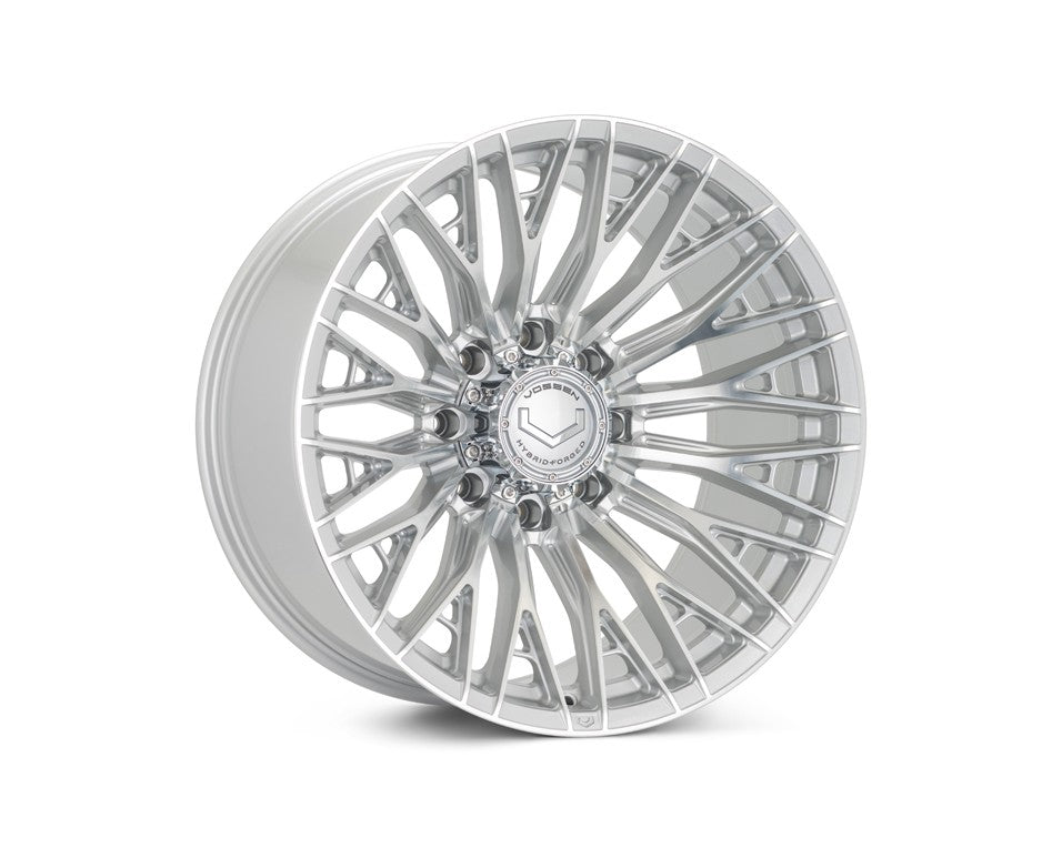 24" Vossen HFX6 Silver Polished 24x12 Wheels Fits GMC Sierra HD 2001-2010