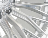 24" Vossen HFX6 Silver Polished 24x12 Concave Wheels Fits Dodge Ram 2500 3500