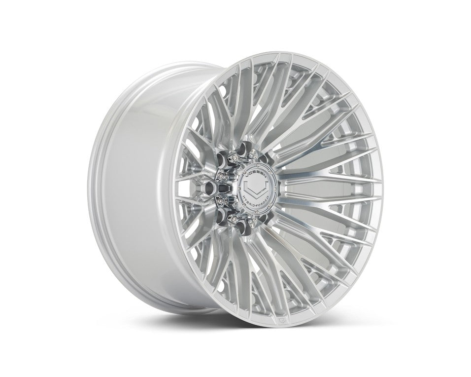 24" Vossen HFX6 Silver Polished 24x12 Wheels Fits Chevy Silverado 2500HD 3500HD