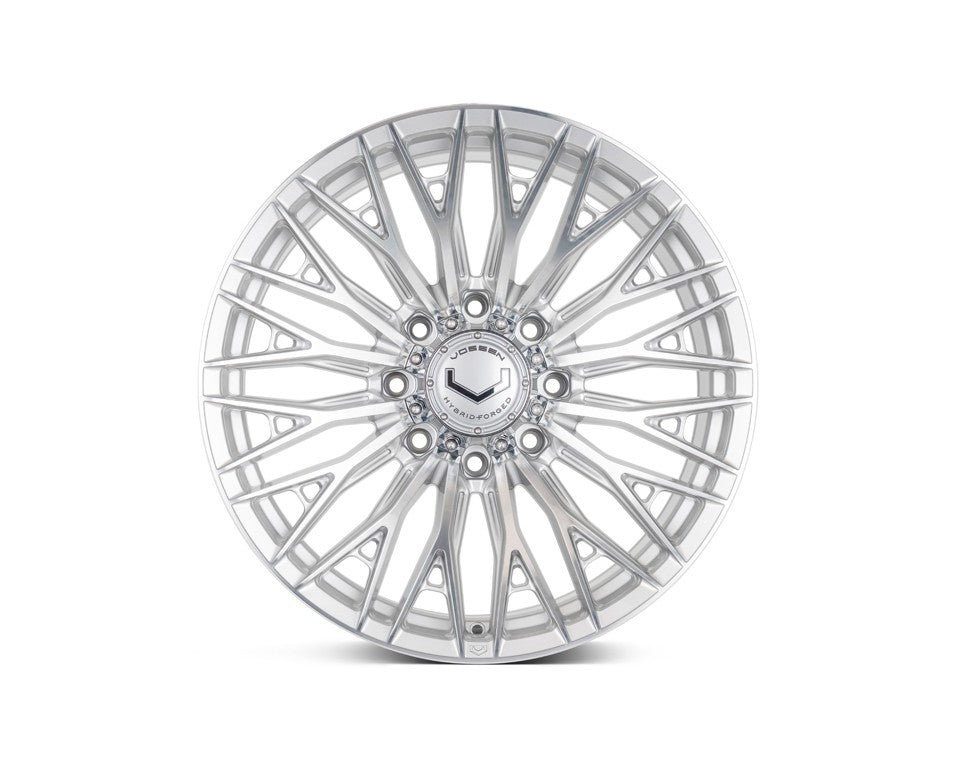 22" Vossen HFX6 Silver Polished 22x10 Wheels Fits Chevy Silverado HD 2001-2010