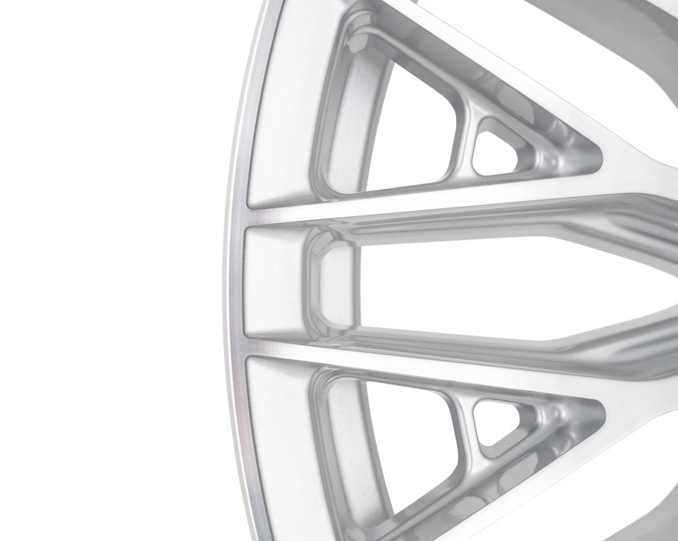 20" Vossen HFX6 Silver Polished 20x10 Wheels Fits Chevy Silverado 2500HD 3500HD