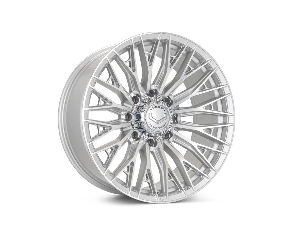 22" Vossen HFX6 Silver Polished 22x10 Wheels Fits GMC Sierra 2500HD 3500HD