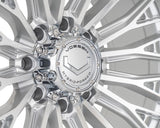 20" Vossen HFX6 Silver Polished 20x10 Wheels Fits GMC Sierra 2500HD 3500HD