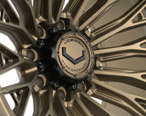 24" Vossen HFX6 Terra Bronze 24x12 Concave Wheels Fits Ford F250 F350 Super Duty